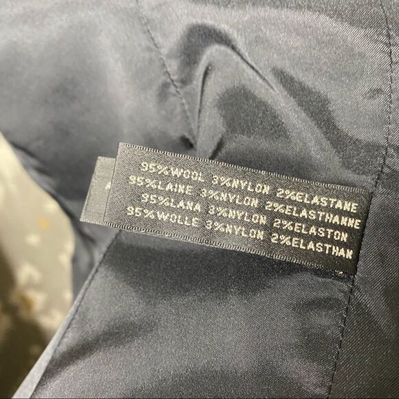 Ralph Lauren Black Wool Flannel Lamb Fur Trimmed Passementerie Military Jacket - Picture 17 of 17